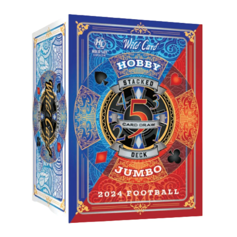 2024 Wild Card 5 Card Draw Stacked Deck Football Jumbo Box